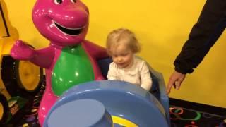 Madison on a Barney Ride