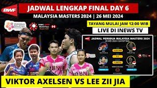 Jadwal Final Malaysia Master 2024: Rinov Phita vs GOH Soon H / LAI Shevon | Malaysia Masters Finals