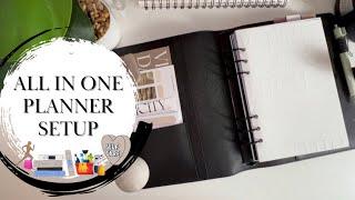 All in one planner setup and flip through | Cloth and Paper Contoured Agenda | self care planner