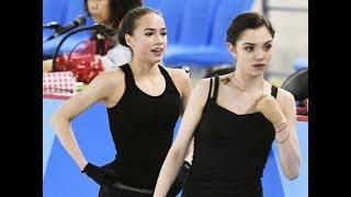 Олимпиада-2018. Евгения Медведева пародирует Алину Загитову