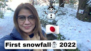 FIRST SNOWFALL 2022 | NARITA CHIBA #fennyreyes #japanvlog #pinayinjapan