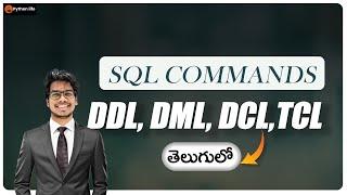 DDL , DML , DCL , TCL in SQL Telugu