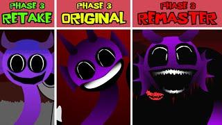 Incredibox Sprunki - Phase 3 Remastered VS Phase 3 Retake VS Phase 3 Original | Horror Mod