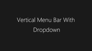 Vertical Menu Bar With Dropdown | HTML & CSS - TheMindSpeaks