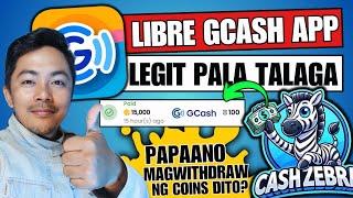 CASH ZEBRA CASHOUT=FREE ₱100 GCASH||LEGIT EARNING GCASH APP||WITH MY OWN PROOF OF PAYMENT#earningapp