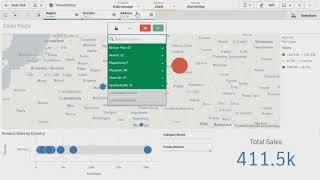 Как мне взаимодействовать с визуализациями? Qlik Sense. (Для обучения Яндекс)