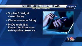 Schools across New Orleans receive violent social media threats