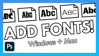 How to Add Fonts in Photoshop | Adobe Tutorial