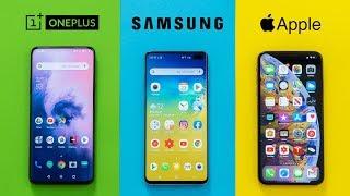 OnePlus 7 Pro vs Galaxy S10+ vs iPhone XS Max