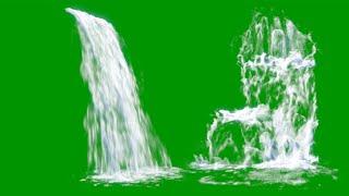 Free green screen waterfalls  animation video