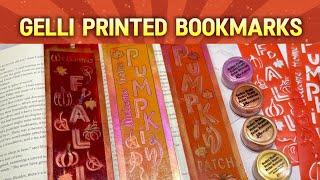 Gelli Printed Bookmarks 