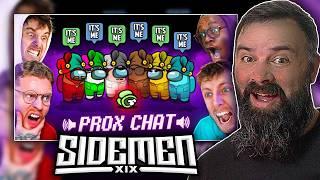 SIDEMEN AMONG US PROXIMITY CHAT BUT EVERYONE'S A JESTER!! (REACTION) | INSANITY! | OrvieWoah Reacts