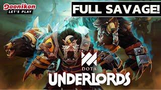  Let`s play Dota Underlords Top Meta Build Full Savage!