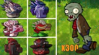 PVZ 1 Fusion 2.3 Challenge!! 1New Ultimate Plants Fusion VS 300 Zombies - Who Will Win?