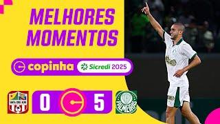 SANTA CRUZ-AC 0 X 5 PALMEIRAS | MELHORES MOMENTOS | RODADA 2 | FASE DE GRUPOS | COPINHA 2025