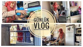 GUNLUK VLOG | KAHVALTI | TEMİZLİK TURU | YEMEK | TATLI 