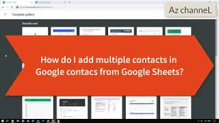 TIPs - How To Import Contacts From Google Sheets/ Excel To Google Contacts/Gmail