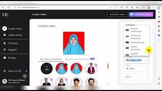 Cara membuat video dengan cepat https://www.d-id.com/