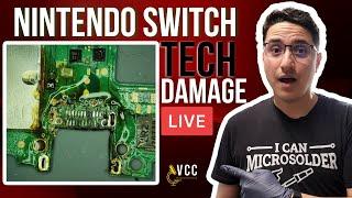 FAIL - Nintendo Switch Charging Port Repair. How To Fix Ripped Pads. Microsoldering