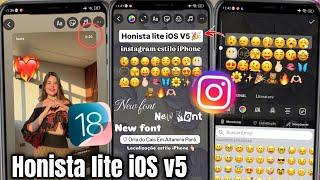 HONISTA LITE V5  INSTAGRAM LIKE IPHONE ON ANDROID | iOS LOCATION + iOS EMOJIS + iOS REPOST 