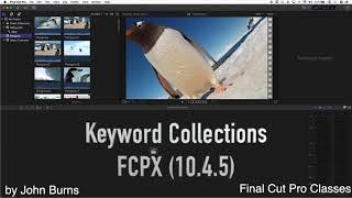 Using Keyword Collections in FCPX