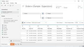 3) Merge or Join Relational Datasets with Tableau