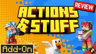 ACTIONS & STUFF OUT NOW! Review & Showcase | Minecraft Bedrock Marketplace Resource Pack