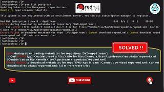 Error During Downloading Metadata for Repository | Yum repository Error [SOLVED] #linux #RHEL