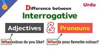 Difference between Interrogative pronouns and interrogative adjectives | pronoun vs adjective