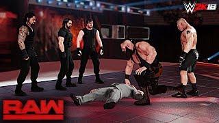 WWE 2K18 Custom Story - The Shield Destroys Lesnar, Strowman Raw 2017 ft. Triple H, Kurt - PART 18