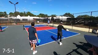 Men's Doubles Pickleball (3.5 Level Tournament Game) - Justin Lauria and Tatchi Lay