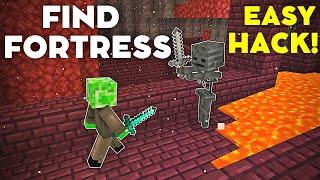 UNBELIEVABLE Minecraft Hack: Find a Nether Fortress EASILY (How to Find Nether Fortress)