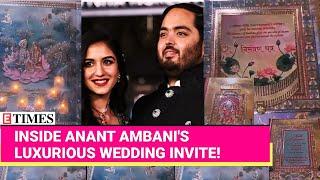 Anant Ambani & Radhika Merchant's Spectacular Wedding Invite Unveiled! Gold Idols, Sweets & Suprises