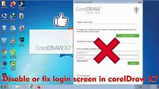 How to remove Disable or fix login screen or Email verification in CorelDraw X7 | Solved | Fix