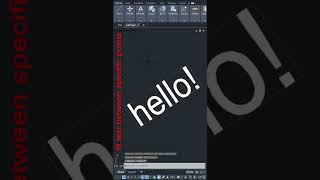 AutoCAD Tips - 25 Fit Text Between Specific Points #Shorts #autocad