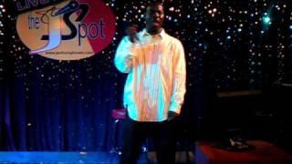Herman singing at The J Spot comedy club @karaoke
