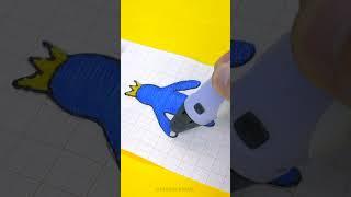 How to draw a Blue 3D pen Roblox #shorts