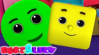 Canções de formas | Musica para bebes | Desenhos animado | Luke and Lily Português | Educação