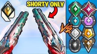 Radiant Shorty Only VS Every Rank, until he loses!