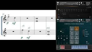 Finale String Quartet VST - Violin I, Berlin Strings First Chairs vs Cinematic Studio Solo Strings