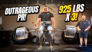 OUTRAGEOUS DEADLIFT PR! 930 LBS x 3 AT 275 LBS BODY WEIGHT!