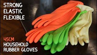 High Quality 45cm Household Rubber Gloves for Kitchen Bathroom Cleaning Dish Washing Gardening