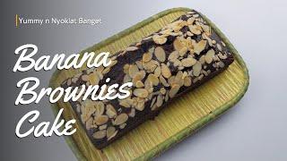 BROWNIES PISANG 2 TELUR NYOKLAT BANGET