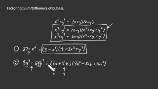 factoring as a sum or difference of cubes