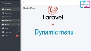 Dynamic Menu | Project Dynamic in Laravel  | Part 1