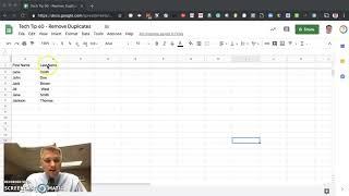 Tech Tip 60 - Remove Duplicate Rows in Google Sheets