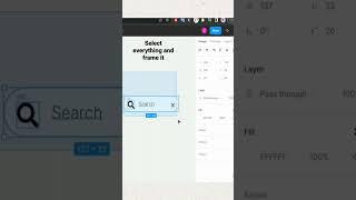 Designing and animating a search bar in Figma