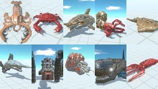 Sea Creatures vs Aquatics Units Animal Revolt Battle Simulator