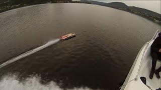 Genesis RC speedboat:  Long fast runs on beautiful lake