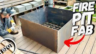 How To Build A Metal Fire Pit From Scratch!